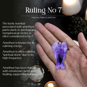 Amethyst Guardian Crystal Angel Statue