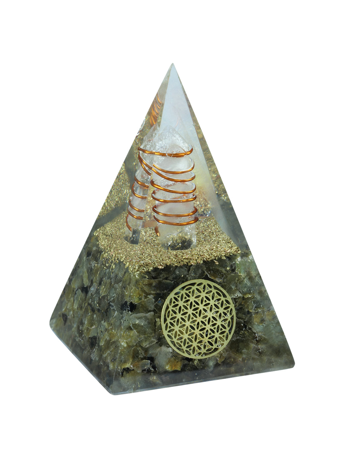 Labradorite Orgonite Pyramid