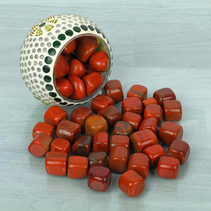 Red Jasper Tumbled Stone ( 1 Lb Pack)
