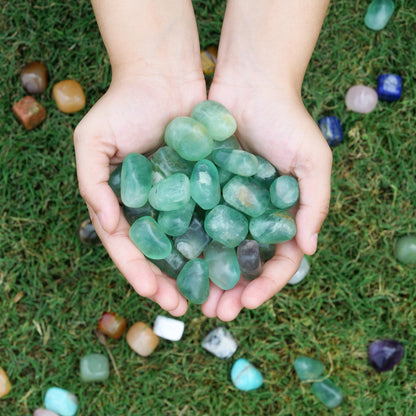 Green Flourite Tumbled Stone