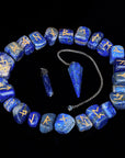 Lapis Lazuli Gemstone Runes Set