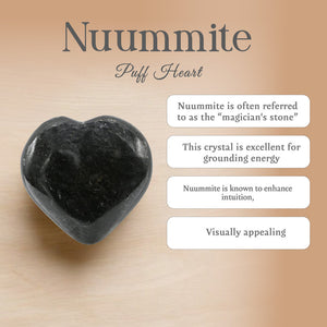 Nuummite Puff Heart