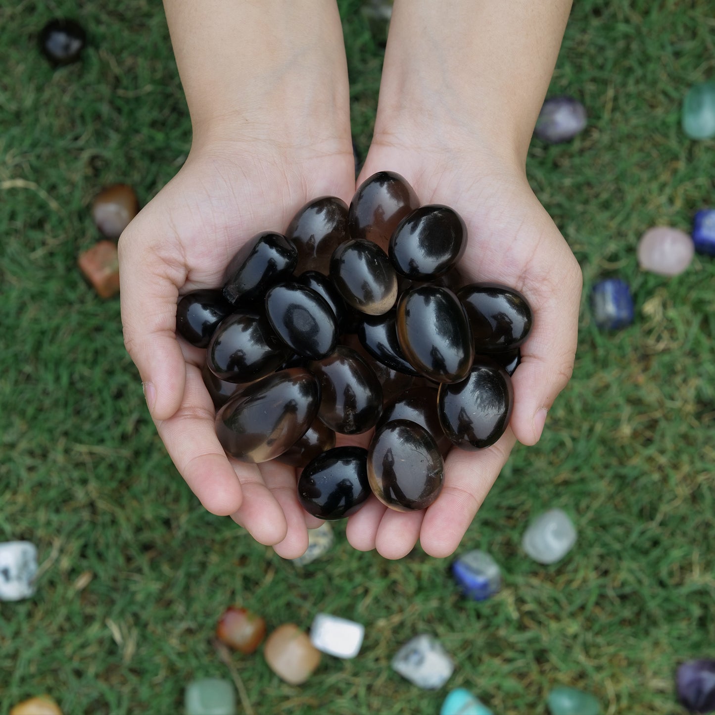 Smoky Quartz Crystal Energy Tumbled Stones 1/2 lb