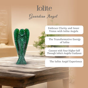 Iolite Guardian Crystal Angel