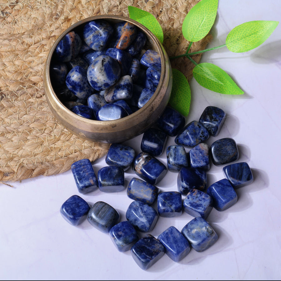 Sodalite Healing Crystal Tumbled 1/2 lb