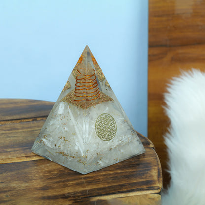 Selenite Orgonite Pyramid