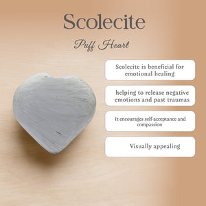 Scolecite Puff Heart