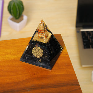 Black Tourmaline Orgonite Pyramid
