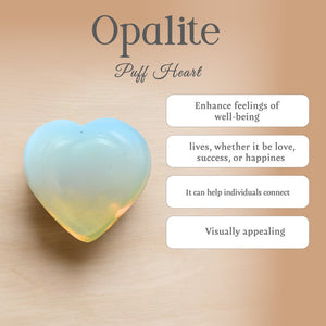 Opalite Puff Heart