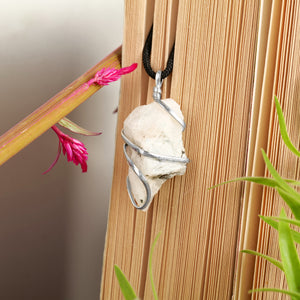 Rainbow Moonstone Crystal Necklace