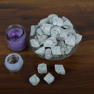 Howlite Natural Raw Rough Stone (1 lb Pack)
