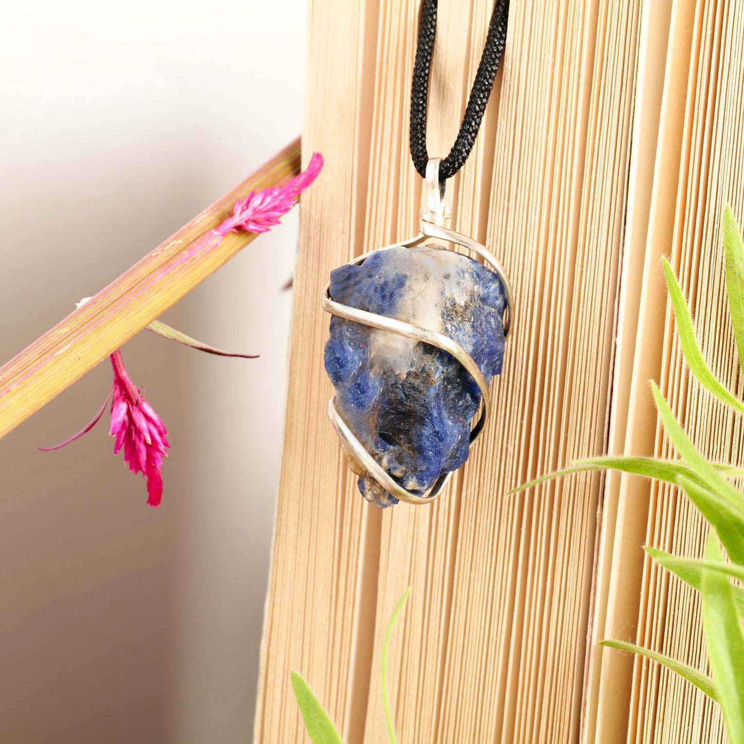 Sodalite Crystal Pendant