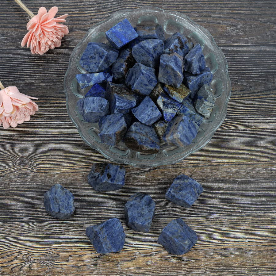 Sodalite Rough Stones for Jewelry Making 1/2 lb