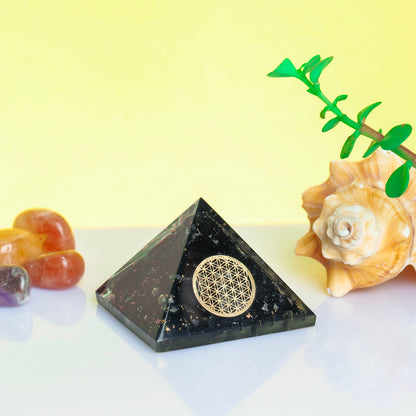 Black Tourmaline Orgone Pyramid