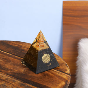 Black Tourmaline Orgonite Pyramid