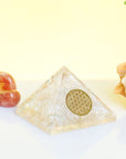 Clear Quartz Gemstone Pyramid Balancing Reiki Crystal Healing Spiritual Enhance