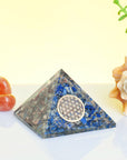 Lapis Lazuli Orgone Crystal Pyramid for Positive Energy