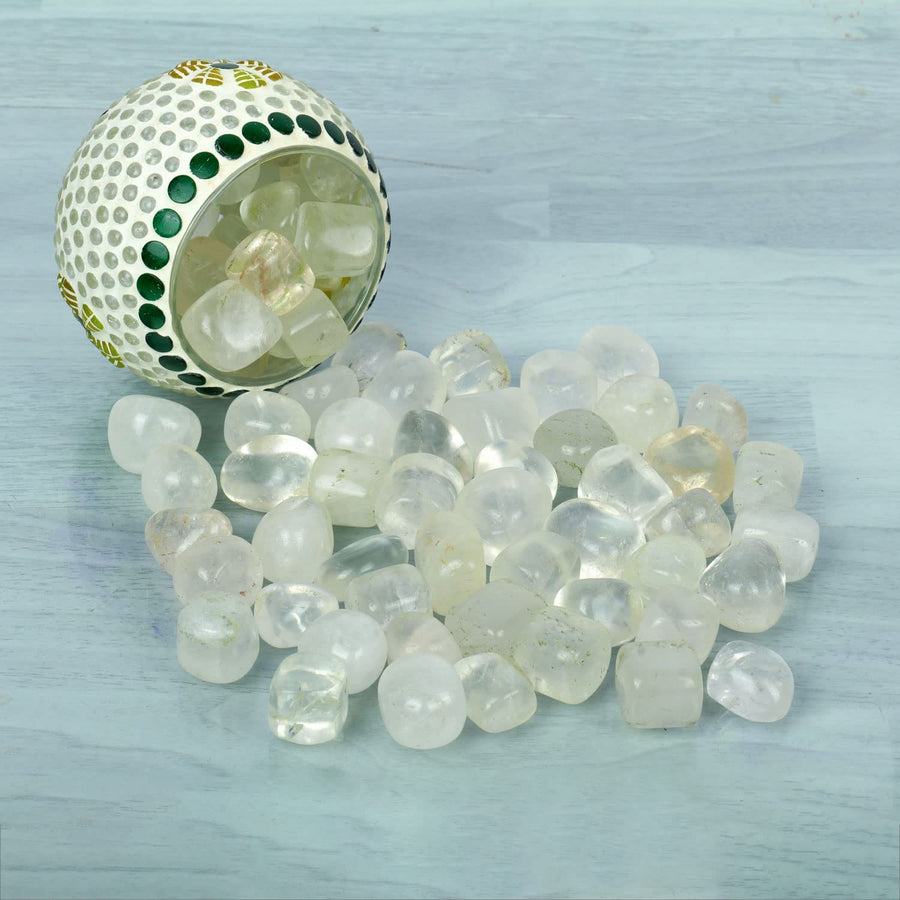 Tumbled Clear Quartz Crystal Crystal for Healing & Meditation - Orgonitecrystals