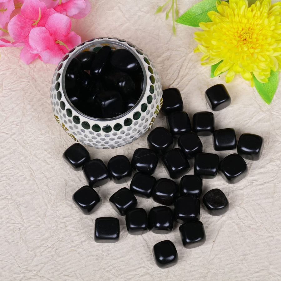 Black Tourmaline Crystal for Healing, Tumbled Black Tourmaline