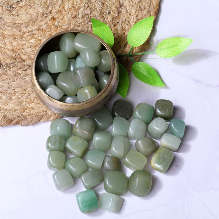 Green Jade Crystal Tumbled Stone for Healing - Orgonitecrystals