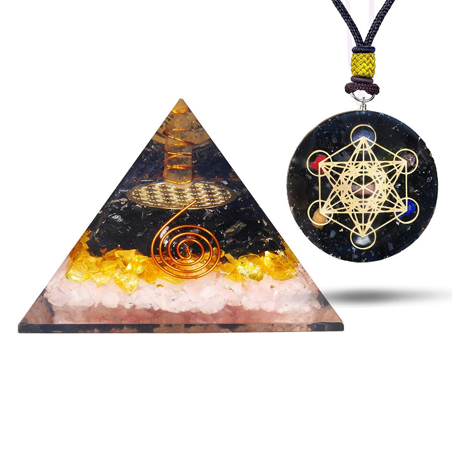 Triple Protection Orgone Pyramid for Positive Energy & Healing