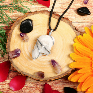 Rainbow Moonstone Crystal Necklace