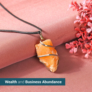Yellow Aventurine Raw Stone Necklace