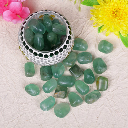 Green Flourite Tumbled Stone