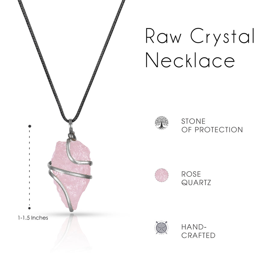 Rose Quartz Love Enhancer - Gentle Heart Necklace
