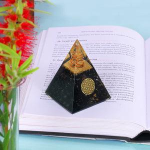 Black Tourmaline Orgonite Pyramid