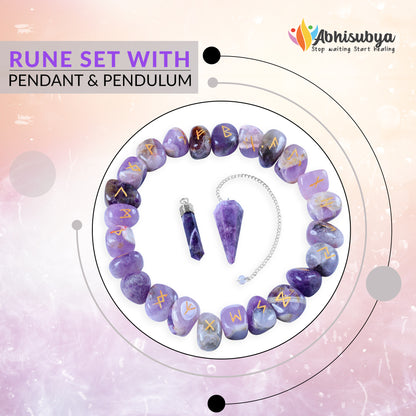 Amethyst Rune Stone Set