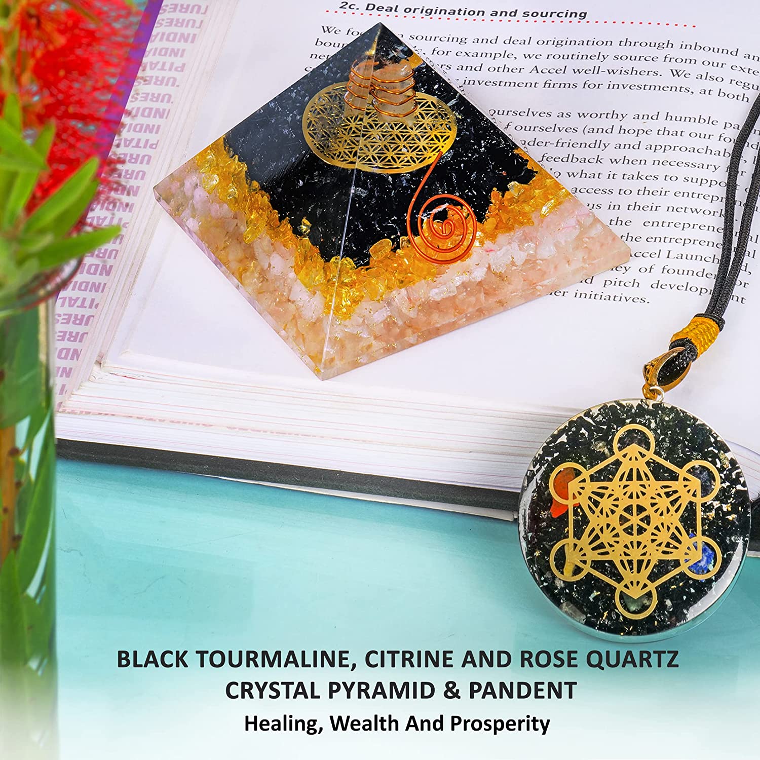 Triple Protection Orgone Pyramid for Positive Energy & Healing