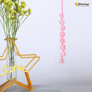 Crystal Hanging Ornaments - Rose Quartz Decor - Halloween Wall Hanging