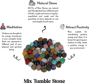 Tumbled Crystal Assorted Stones for Chakra Healing - Orgonitecrystals