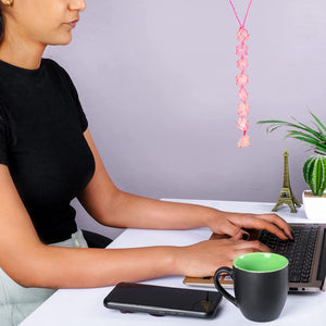 Crystal Hanging Ornaments - Rose Quartz Decor - Halloween Wall Hanging