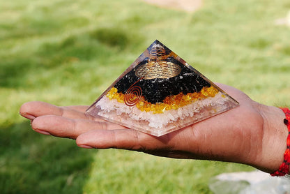 Triple Protection Orgone Pyramid for Positive Energy & Healing