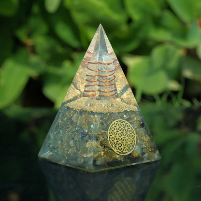 Labradorite Orgonite Pyramid