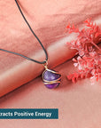 Amethyst Crystal Necklace Tumble Pencil Pendant
