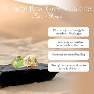 X-Large Green Calcite Raw Stone