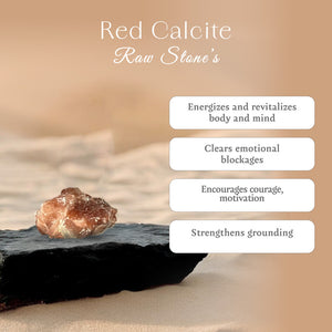 Red Calcite Raw Stone