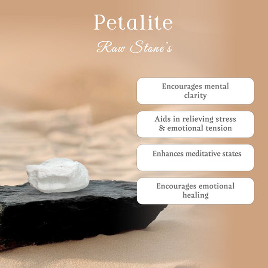 Petalite Raw Stone