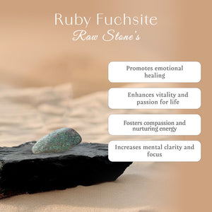 Ruby Fuchsite Raw Stone