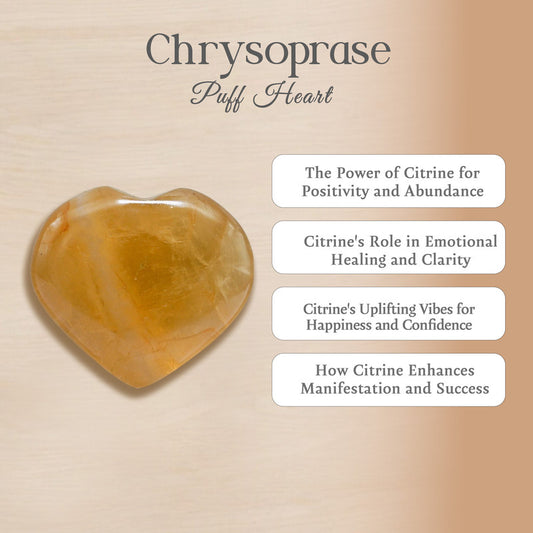 Citrine Puff Heart