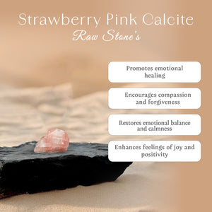 Strawberry Pink Calcite Raw Stone