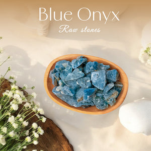 Blue Onyx Raw Stone