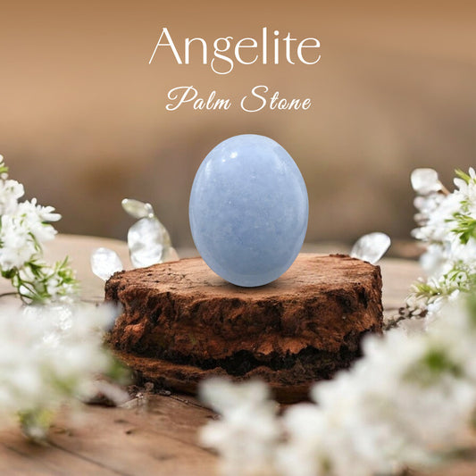 Angelite Palm Stone