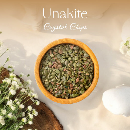 Unakite Crystal Chips