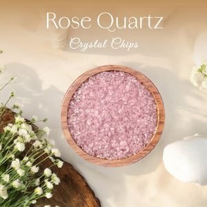 Rose Quartz Crystal Chips