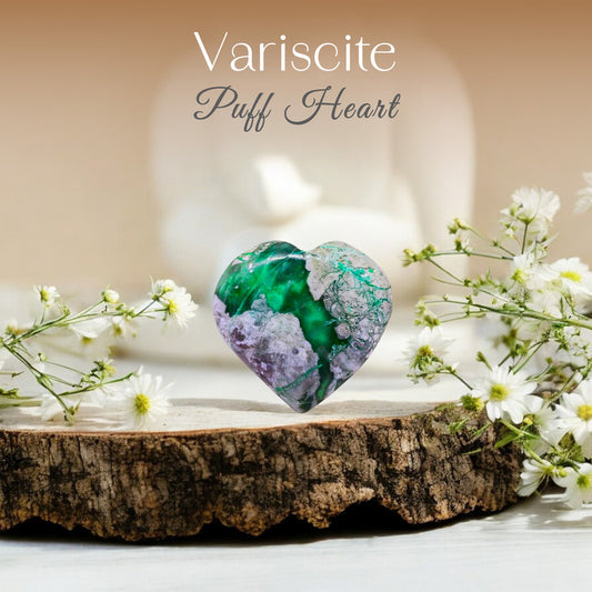 Variscite Puff Heart