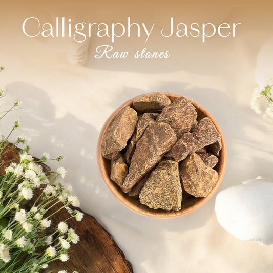 Calligraphy Jasper Raw Stone